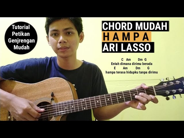 Kunci Gitar Mudah - Hampa | Ari Lasso (Tutorial Petikan dan Genjreng Mudah) class=