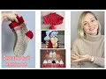 Вязальный влог: Новогодние носки 🧦 Каким получается ягодный свитер? Парад Ваших работ❤️Снег❄️