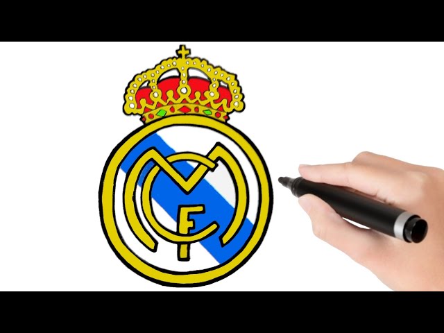 How to draw Real Madrid Logo