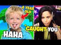 I Caught a 4-Year-Old *STEALING* In Fortnite ??