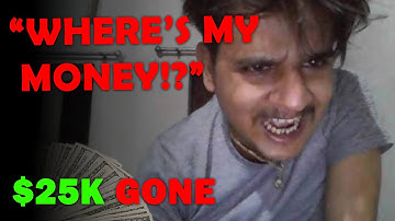 SCAMMER CRIES Watching Himself Lose $25K!