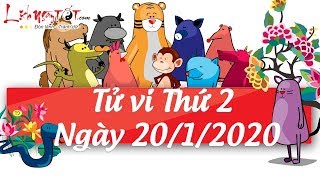 Xem tử vi hàng ngày - Tử vi Thứ 2 ngày 20 tháng 1 năm 2020 của 12 con giáp