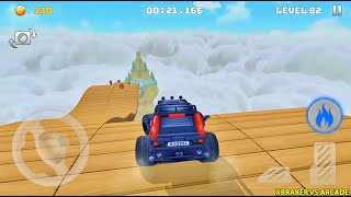 Mountain Climb Stunt: Futuristic Green Van Unlocked - Levels 80 to 84 Completed - Android GamePlay screenshot 4