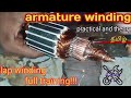 how to make Armature rewinding|lap winding|Tamil|thanishmotors