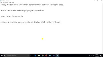 c# tutorial - Learn c# .net windows application - set textbox text convert to upper case
