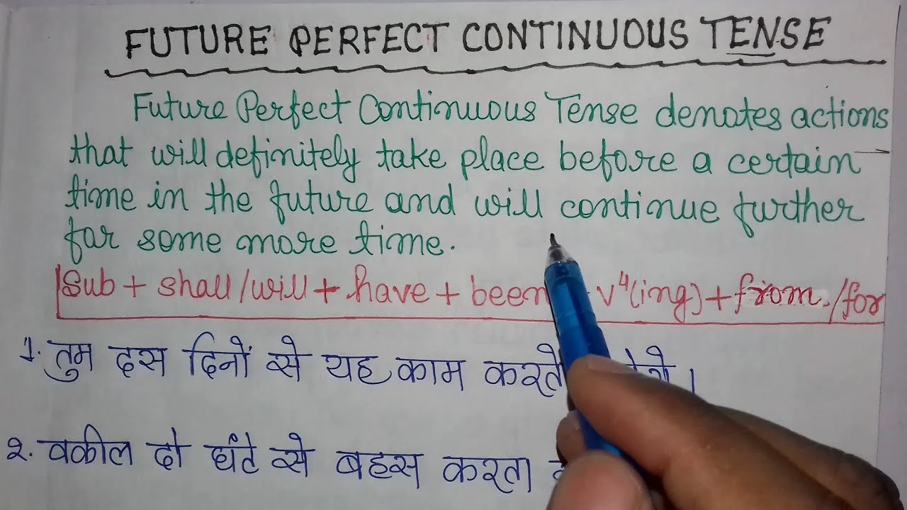 Future Perfect Continuous Tense/Hindi to English Translation/All Round Knowledge