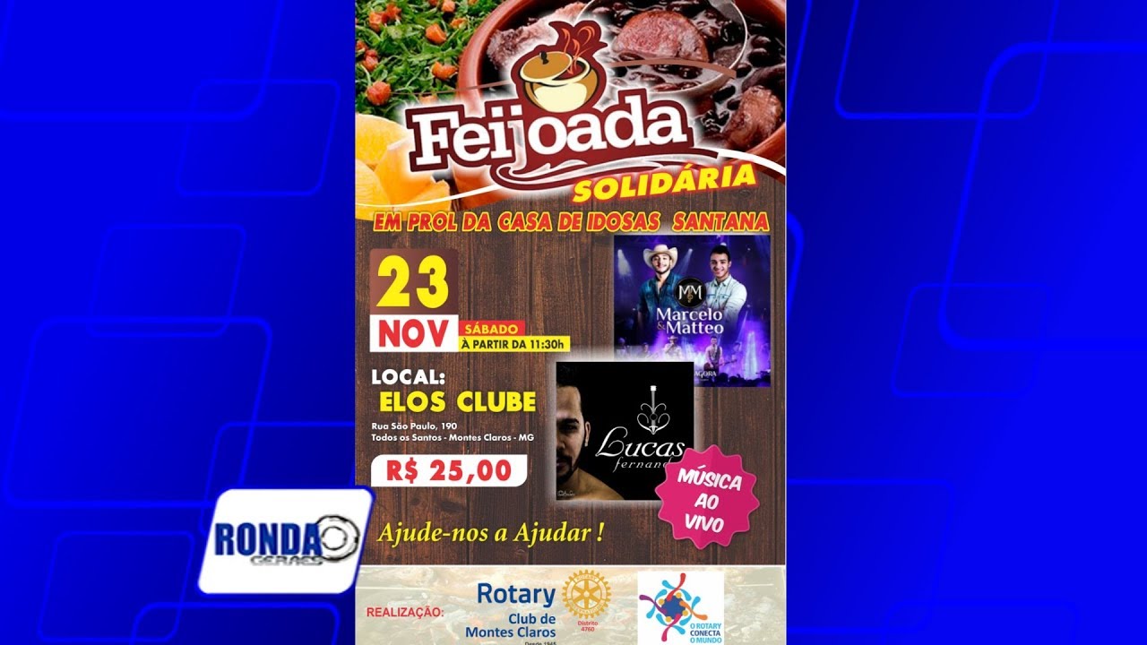 "Ronda Geraes'' no Apoio de Feijoada Solidária em Prol de casa de Idosas, em Montes Claros !