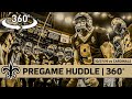 360° View of Saints Pregame Huddle - Week 8 vs Cardinals | New Orleans Saints