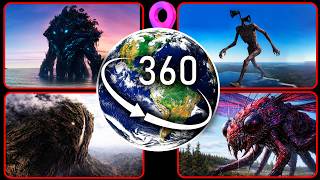 Top 4 Mysterious Scary Creatures Caught on Google Earth! — VR 360°