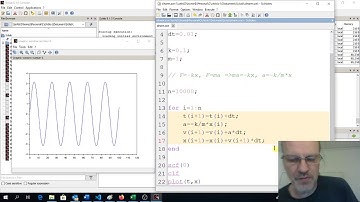Simulating Simple Harmonic Motion in Scilab (or Matlab or Octave)