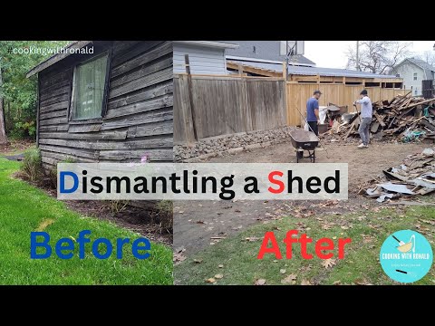 How To Dismantle A Shed Safely / Take Down  Phase 7 #diy