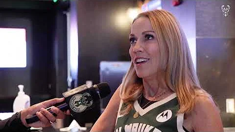 Yes, Im a Bucks fan, of course! | Exclusive Sheryl...