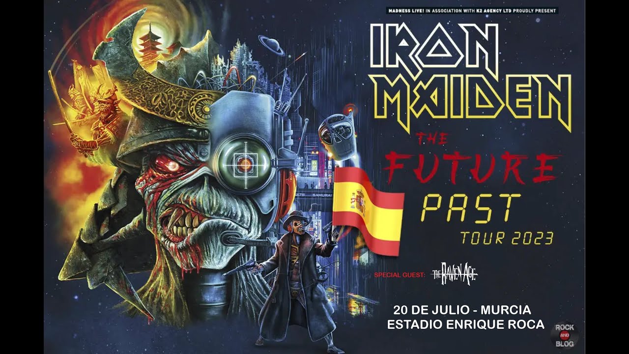 Iron Maiden Murcia 2023 Estadio Enrique Roca - YouTube
