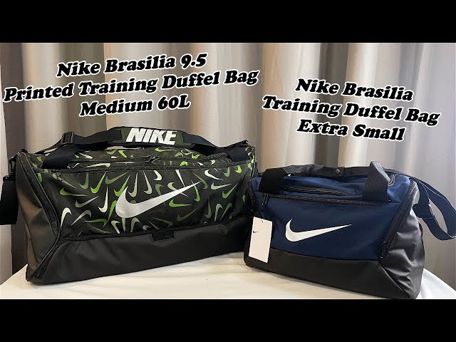 Nike Brasilia 9.5 Training Duffel Bag (Medium, 60L) Iron Grey / Black -  White
