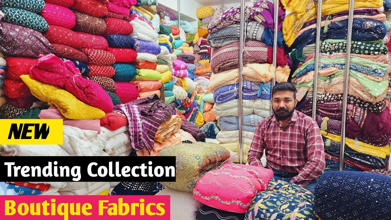 BOUTIQUE FABRIC WHOLESALE AT SURAT/ NEW DESIGNER FABRIC WHOLESALE MARKET SURAT. YouTube