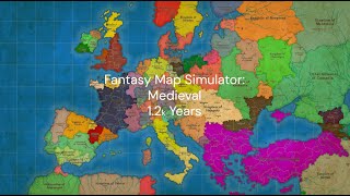 Fantasy Map Simulator: Medieval | Timelapse