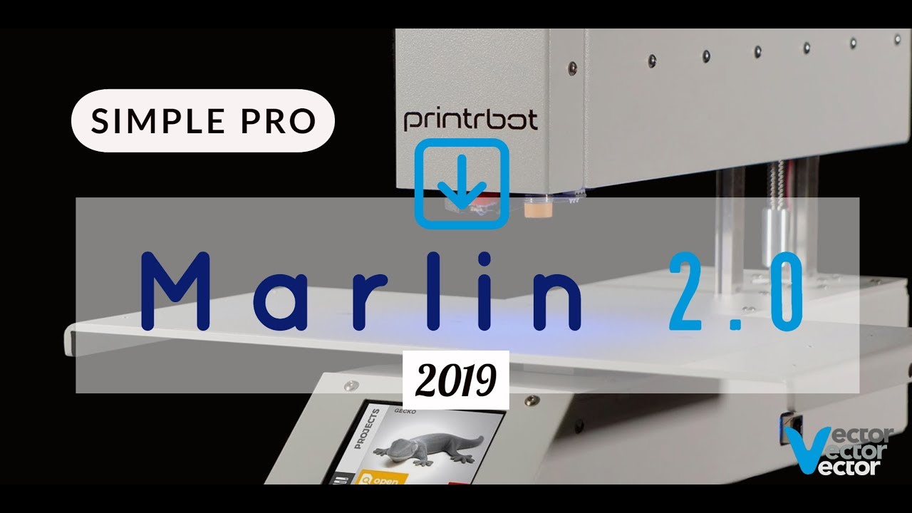 Printrbot Simple Pro Marlin bugfix-2.0.x Power-on test - YouTube