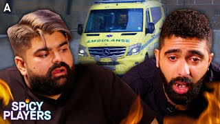 ABU BLE HENTET AV AMBULANSE ft. The Arman Show | Spicy Players med Abu