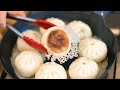 Fluffy Pan Fried Beef Buns w/ Crispy Bottom