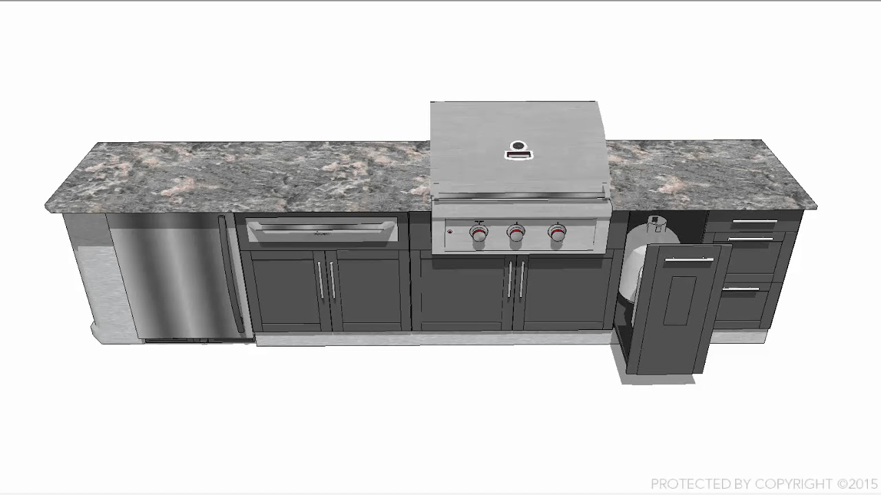 Outdoor Kitchen 3D Model by YouTube