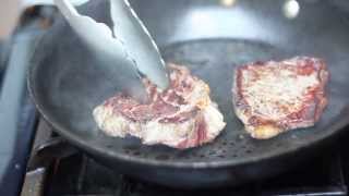 "How to Perfectly Sear Steak" like a Boss with @LetsFeast