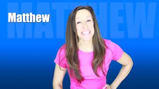 Learn To Spell Matthew Toddler Song Learn To Talk With Patty Shukla