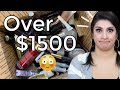 1 Year's Worth of Makeup Empties | OVER $1500 OF TRASH