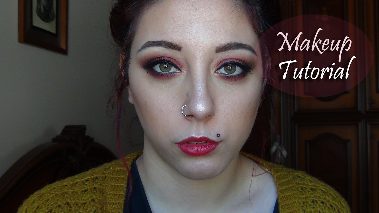Make Up TUTORIAL Trucco Occhi GRUNGE ROSSO KillerMakeUp YouTube