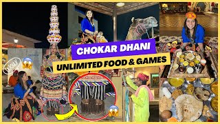 Unlimited 24 + Rajasthani Items & Fun At Chokar Dhani (Raipur Must Try)🔥