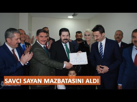Savcı Sayan mazbatasını