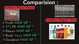 Stock Comparision | Bottlers Nepal Balaju VS Bottlers Nepal Terai | Nepali sharemarket NEPSE screenshot 2