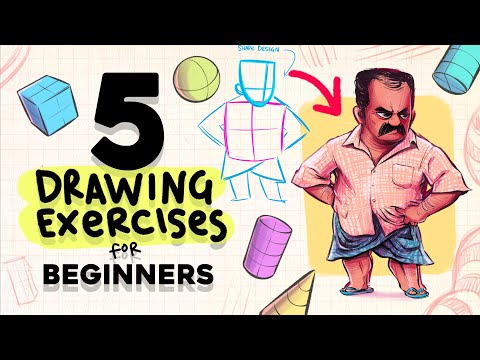 5 PRACTICAL Drawing Exercises for Beginners (Do these First!) by KeshArt