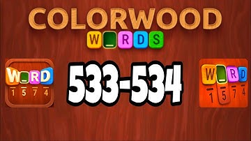 COLORWOOD Words Cryptogram level 533 534