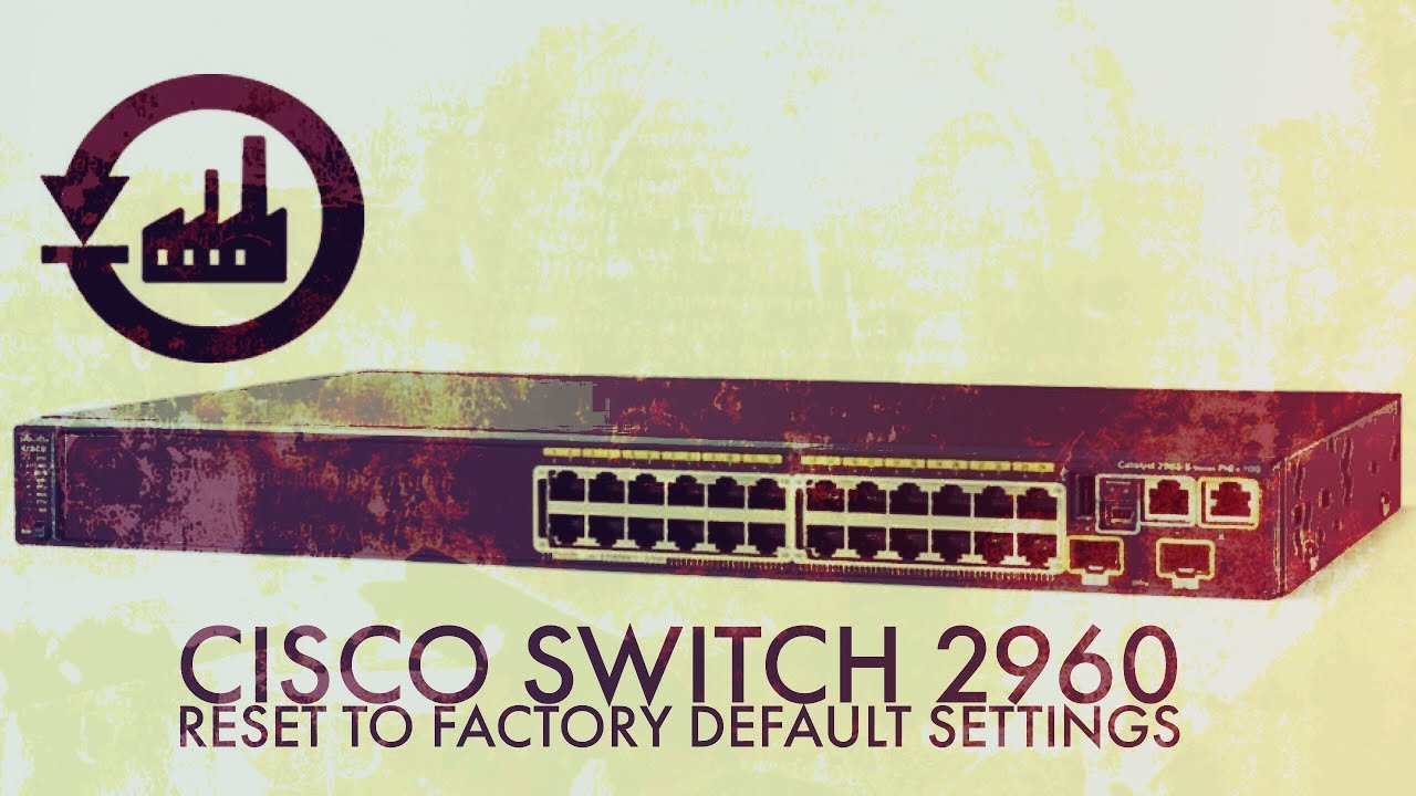 factory reset cisco switch