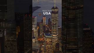 4K Video of New York City. Aerial view in the USA