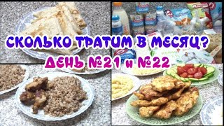 Сколько тратим на продукты в месяц? Дни 21 и 22/Не вкусная лапша.../Рубленые котлеты/Закупка