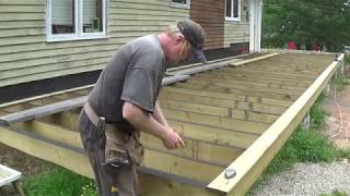 DIY Deck Part 9  Fastening Deck Boards