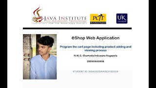 Program the cart page including product adding and viewing process | Task 28
