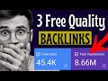 Link Building SEO: Free Quality Backlinks / Unlimited Traffic
