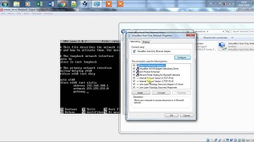 Koneksi Linux Debian 5 (Lenny) ke Windows 7 dengan virtualbox