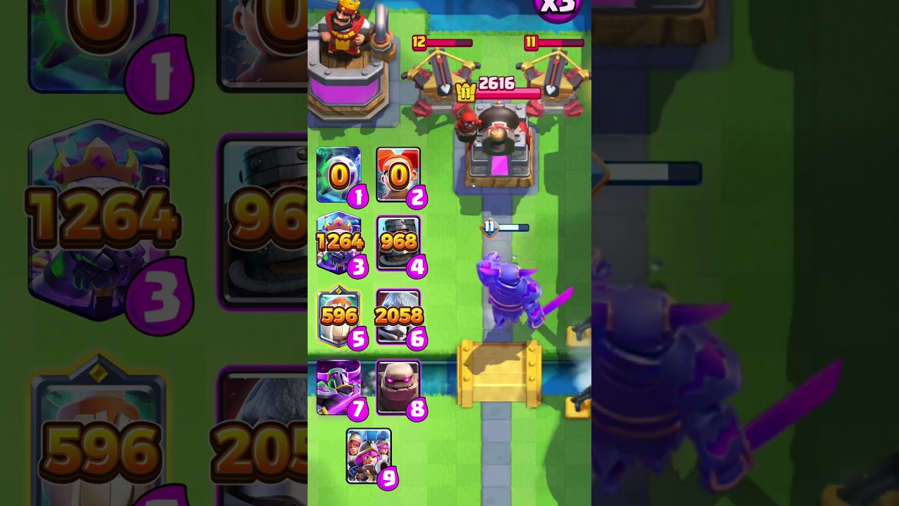 1 to 9 elixir Vs Cannoner Evo 💥 