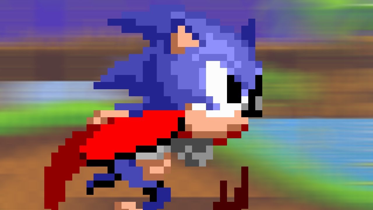 Sonic Hack - Sonic 1, если бы Соник обладал своей настоящей скоростью.