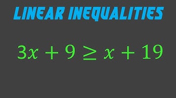 Ex 9 | Linear Inequalities | Linear Inequations In One Variable