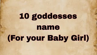10 Greek goddesses name for your baby girl #goddess  #shortvideo  #history #greekmythology