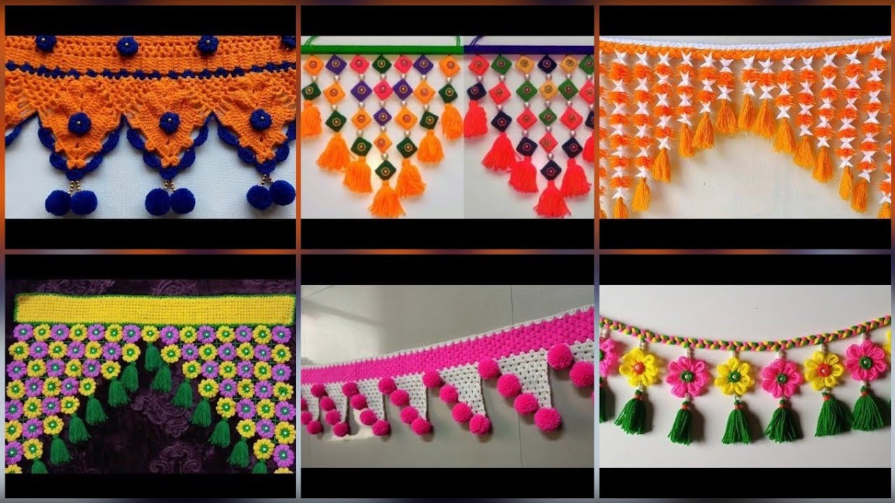 DIY Woolen Toran Design/Woolen Door Hanging Design/Crochet Bandhanwar Design