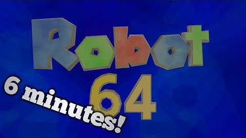 Robot 64 any% speed run in 6:56