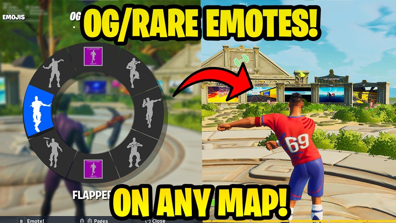 (WORKING) How to get *EVERY EMOTE* in Fortnite Creative! (UPDATED) (on