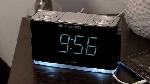 Emerson SmartSet Alarm Clock Radio with Bluetooth Speaker