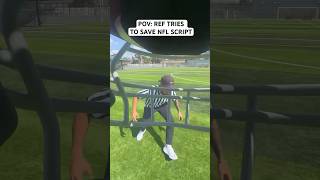 POV: NFL REF TRIES TO SAVE SCRIPT.. (FAILS) #nfl #funny #shorts