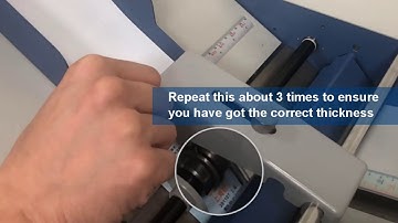 Dynafold Paper Thickness Setting - Paper Folding Machine